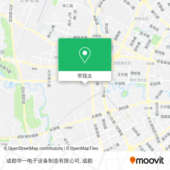 成都华一电子设备制造有限公司地图