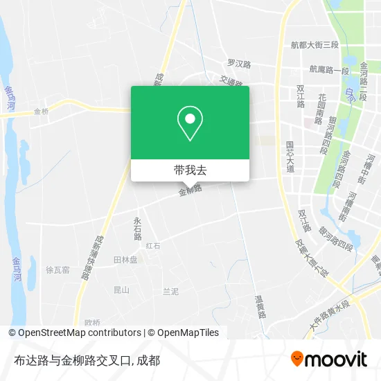 布达路与金柳路交叉口地图