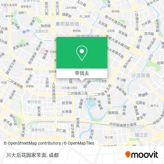 川大后花园家常面地图
