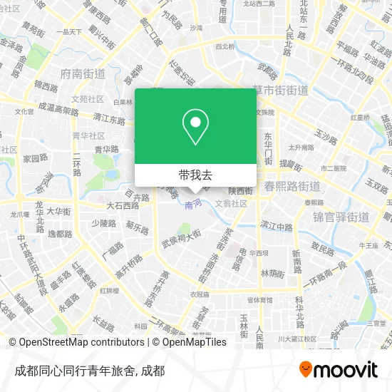 成都同心同行青年旅舍地图
