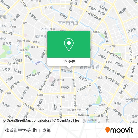 盐道街中学-东北门地图