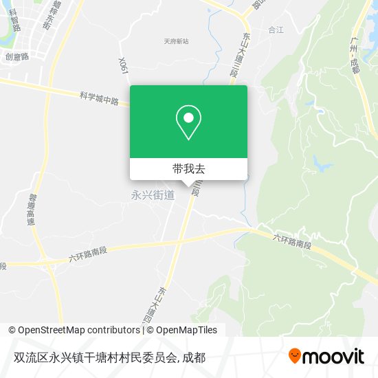 双流区永兴镇干塘村村民委员会地图