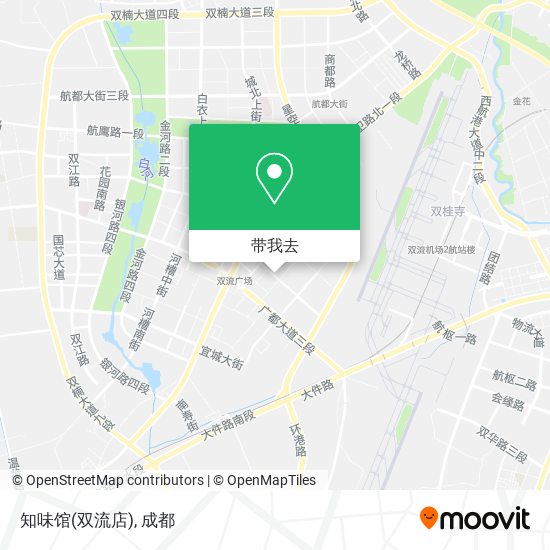 知味馆(双流店)地图