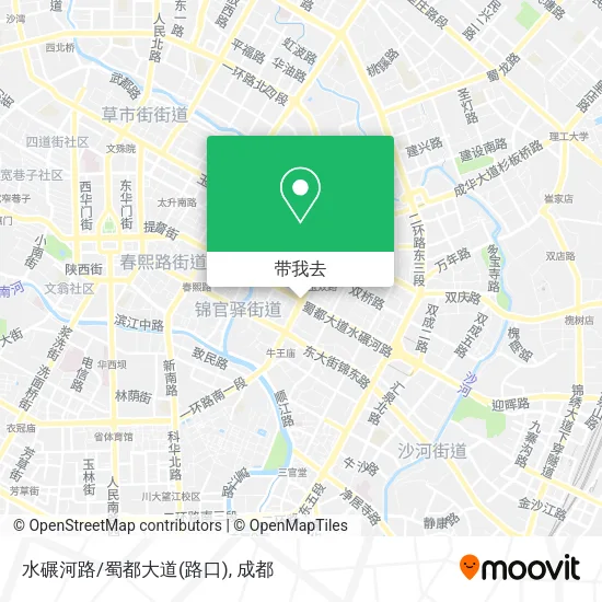 水碾河路/蜀都大道(路口)地图