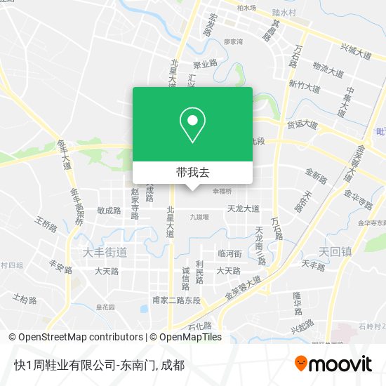 快1周鞋业有限公司-东南门地图