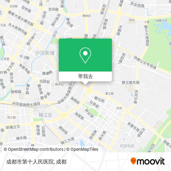 成都市第十人民医院地图