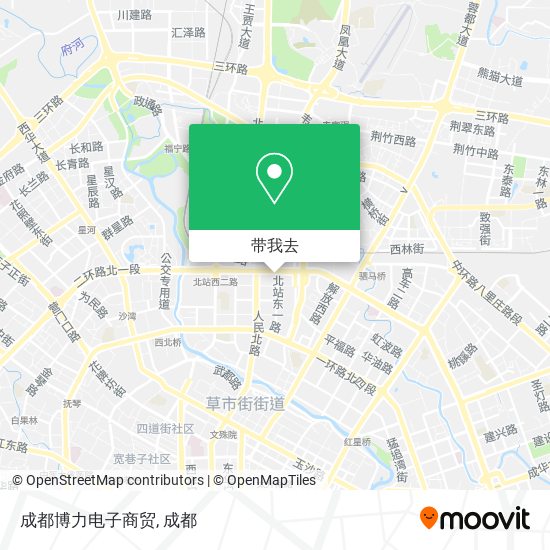 成都博力电子商贸地图
