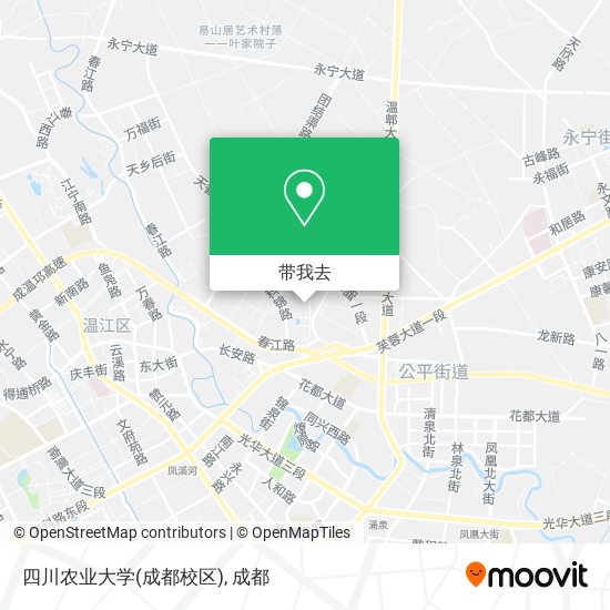 四川农业大学(成都校区)地图