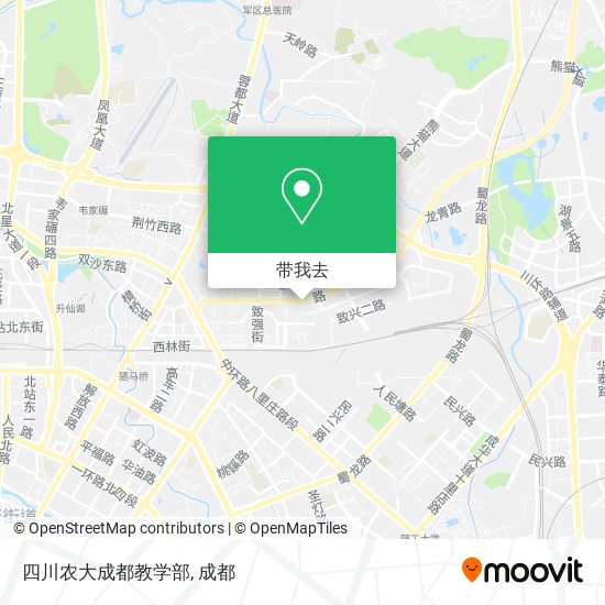四川农大成都教学部地图