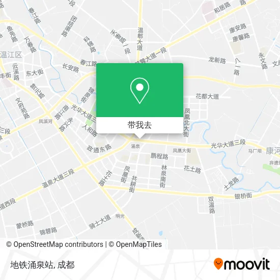 地铁涌泉站地图