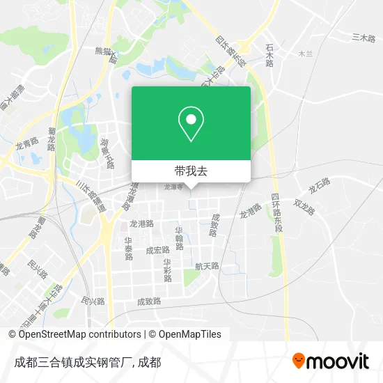 成都三合镇成实钢管厂地图