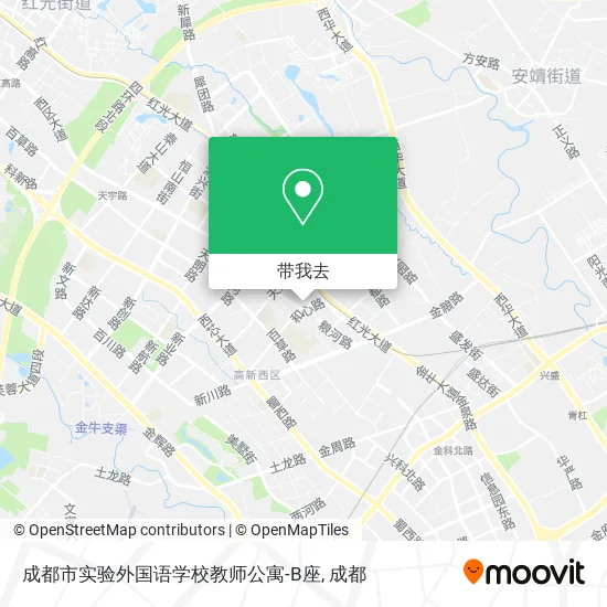 成都市实验外国语学校教师公寓-B座地图