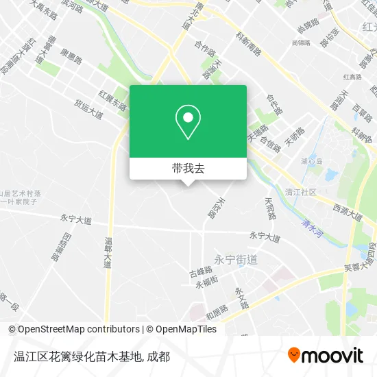 温江区花篱绿化苗木基地地图