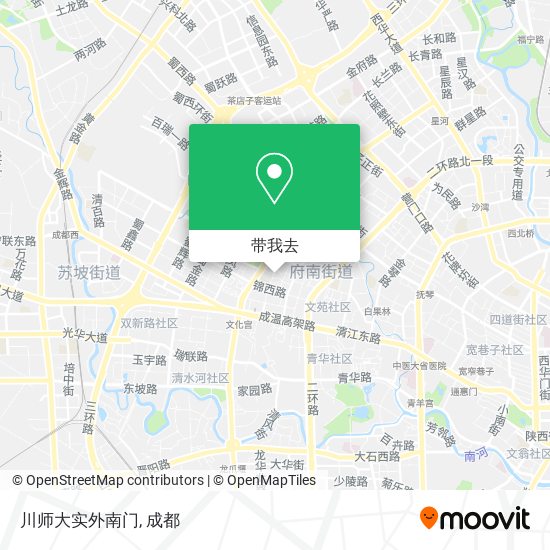 川师大实外南门地图