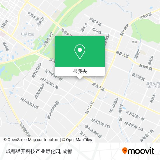 成都经开科技产业孵化园地图