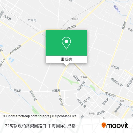 725路(观柏路梨园路口-中海国际)地图