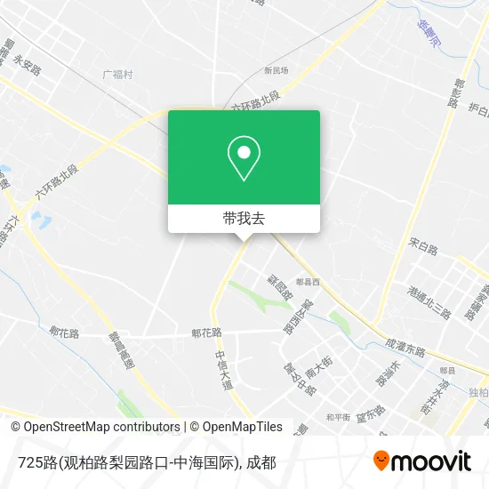 725路(观柏路梨园路口-中海国际)地图