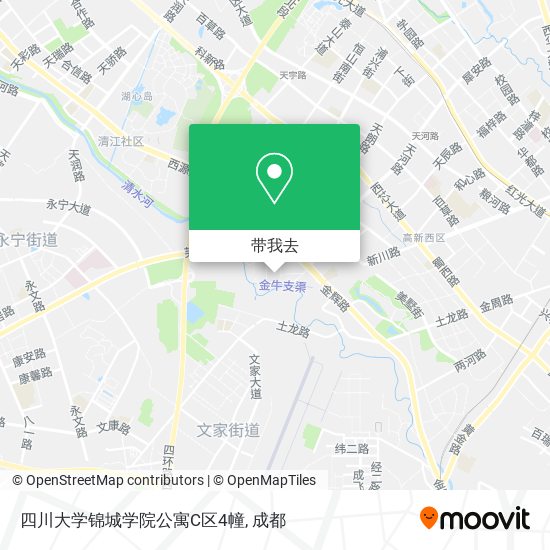 四川大学锦城学院公寓C区4幢地图