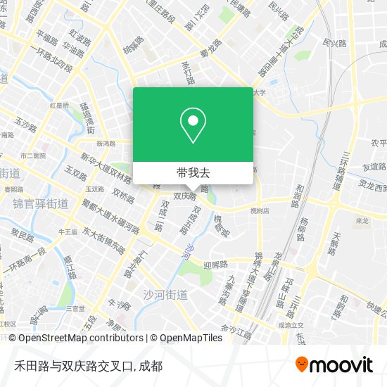 禾田路与双庆路交叉口地图