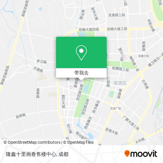 隆鑫十里画卷售楼中心地图