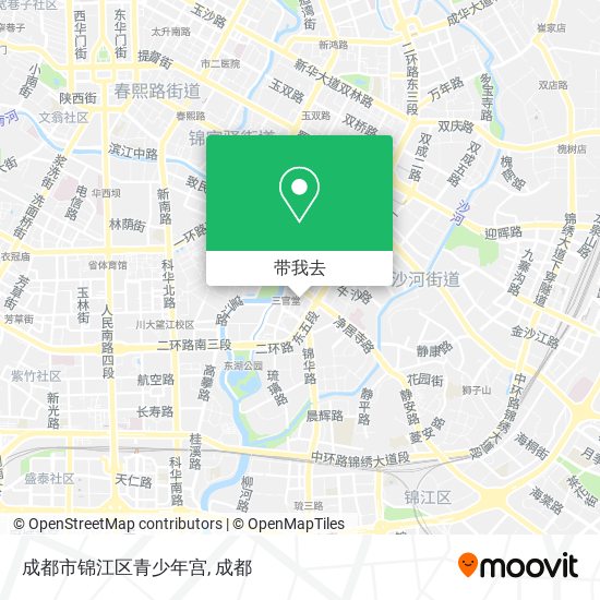 成都市锦江区青少年宫地图