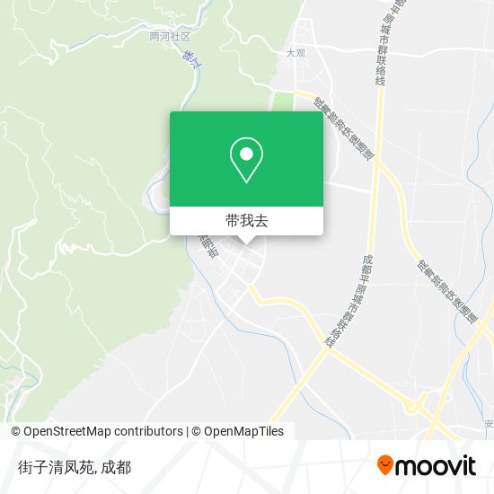街子清凤苑地图