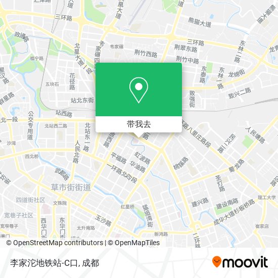 李家沱地铁站-C口地图