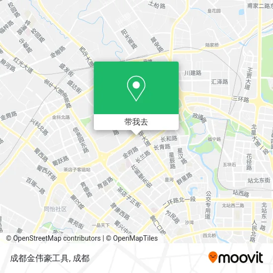 成都金伟豪工具地图