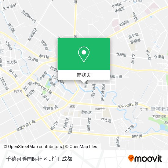 千禧河畔国际社区-北门地图