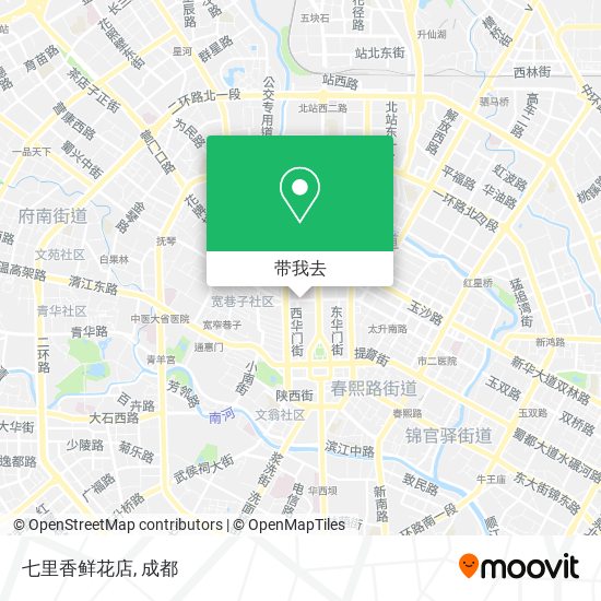 七里香鲜花店地图