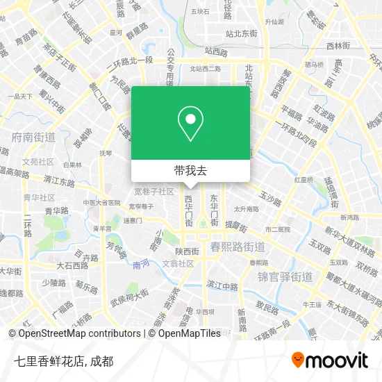 七里香鲜花店地图