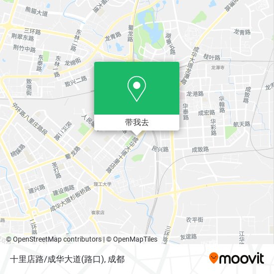 十里店路/成华大道(路口)地图