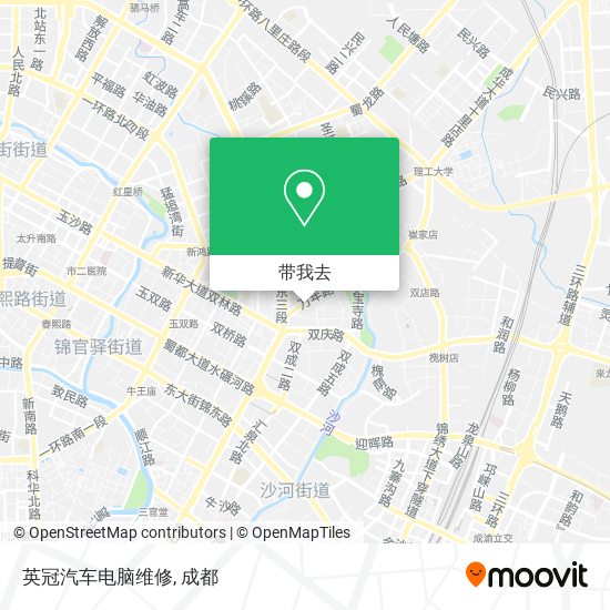 英冠汽车电脑维修地图