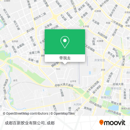 成都百新胶业有限公司地图