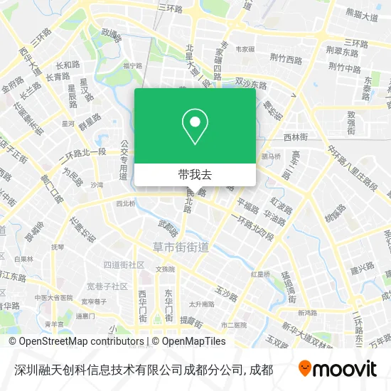 深圳融天创科信息技术有限公司成都分公司地图