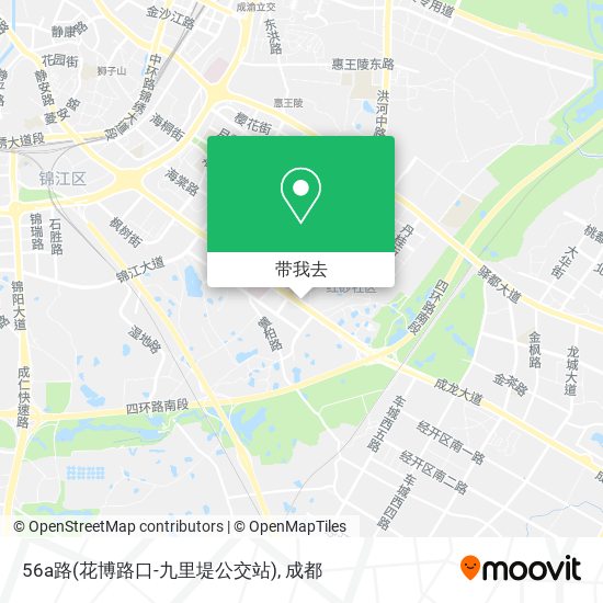56a路(花博路口-九里堤公交站)地图