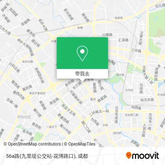 56a路(九里堤公交站-花博路口)地图