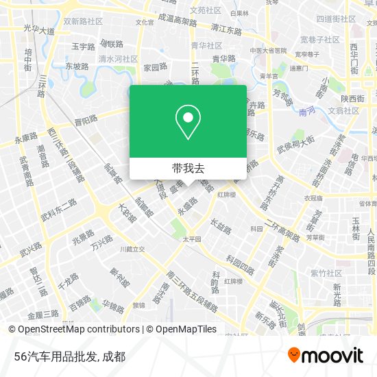 56汽车用品批发地图