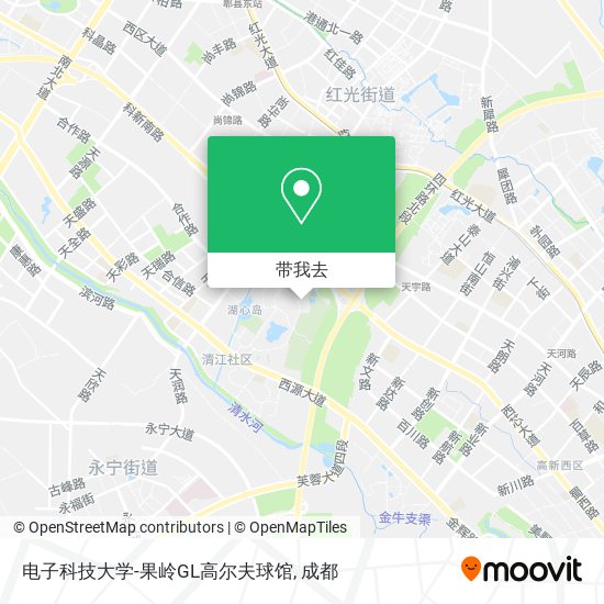 电子科技大学-果岭GL高尔夫球馆地图