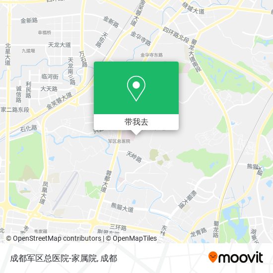 成都军区总医院-家属院地图