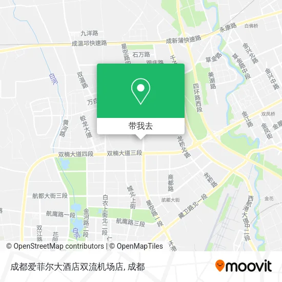 成都爱菲尔大酒店双流机场店地图