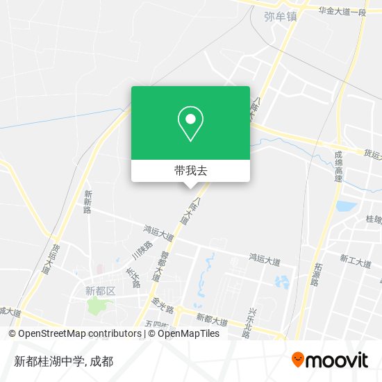 新都桂湖中学地图