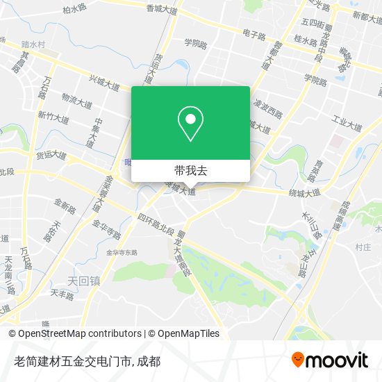 老简建材五金交电门市地图