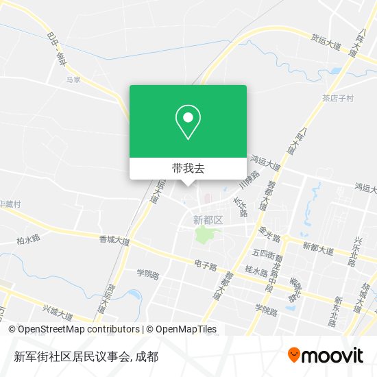 新军街社区居民议事会地图