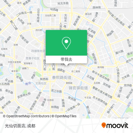 光仙切面店地图