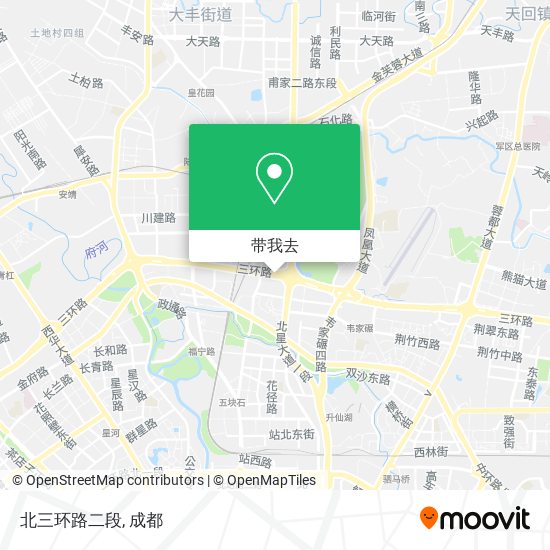 北三环路二段地图