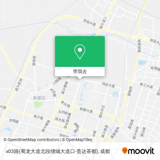 x03路(蜀龙大道北段绕城大道口-贵达茶都)地图