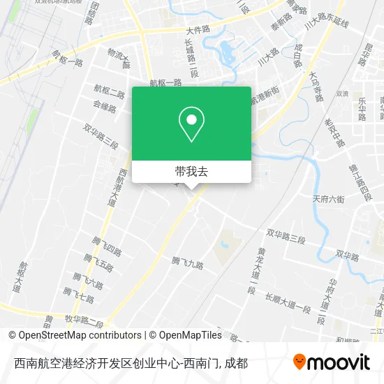 西南航空港经济开发区创业中心-西南门地图