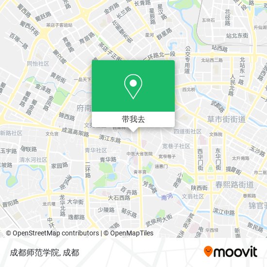 成都师范学院地图