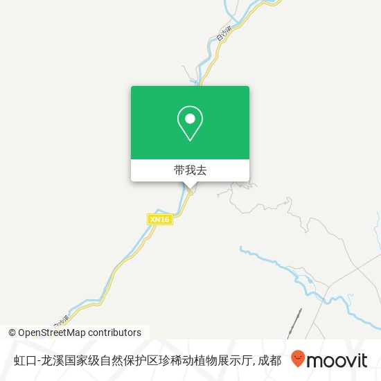 虹口-龙溪国家级自然保护区珍稀动植物展示厅地图